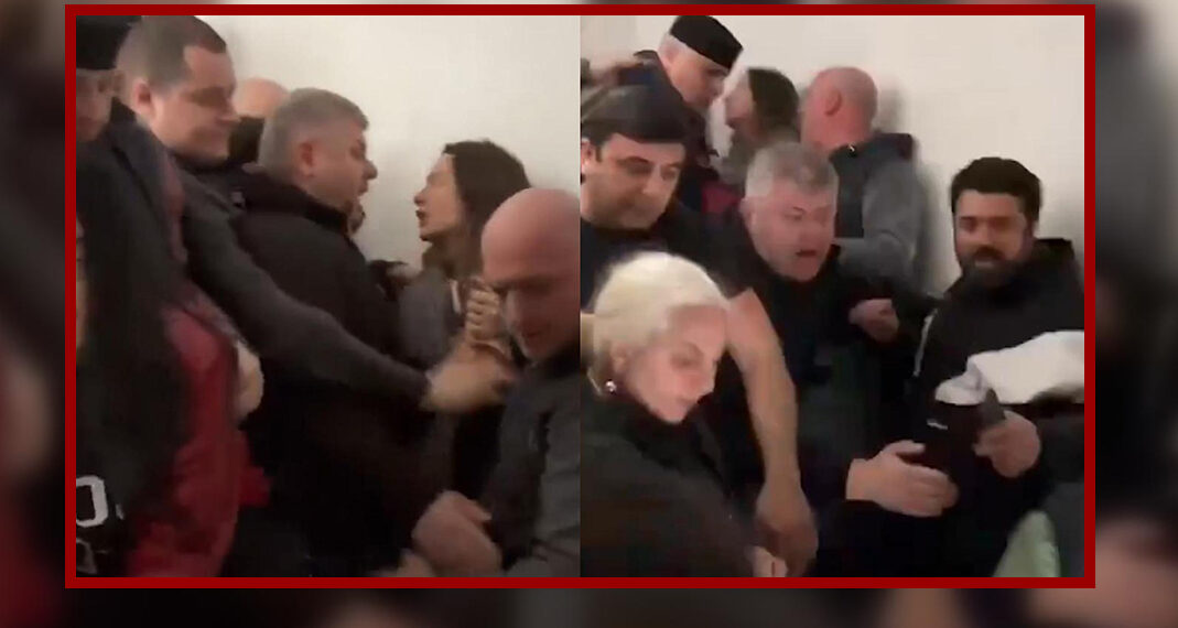 “ნელა, რას აკეთებ, ხელი გაწიე” – ხმაური და დაპირისპირება ბერი ნიკოლოზის სახლთან – რას ითხოვს მრევლი?